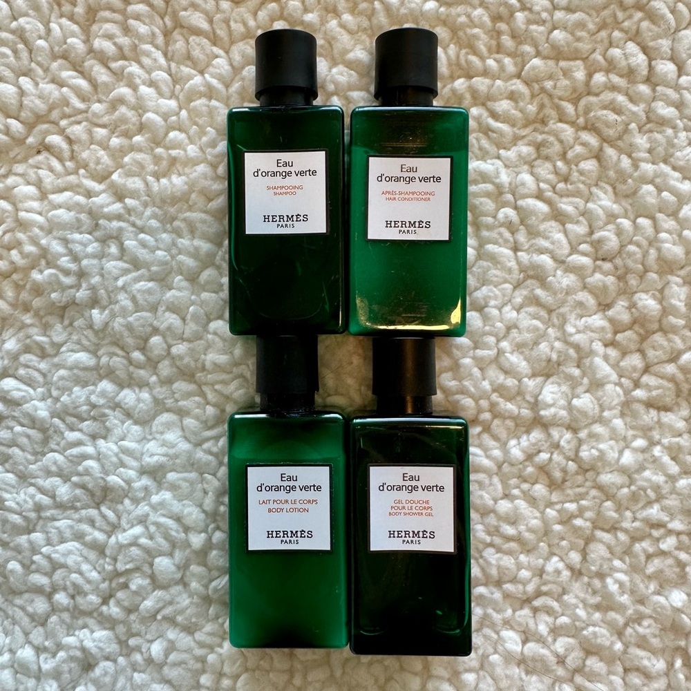 Hermes mini bath and body travel set